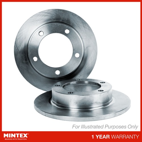Brake discs pair solid - pair, rear
