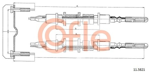 Rear cofle 5821 - rear, cable