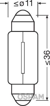 Osram 6461 interior light - interior,