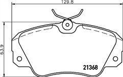 Mintex mdb1540 brake pad - mdb1540,