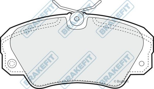 Apec front brake pad set - front, for