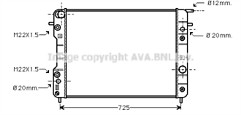 Spec ava radiator for opel - radiator,